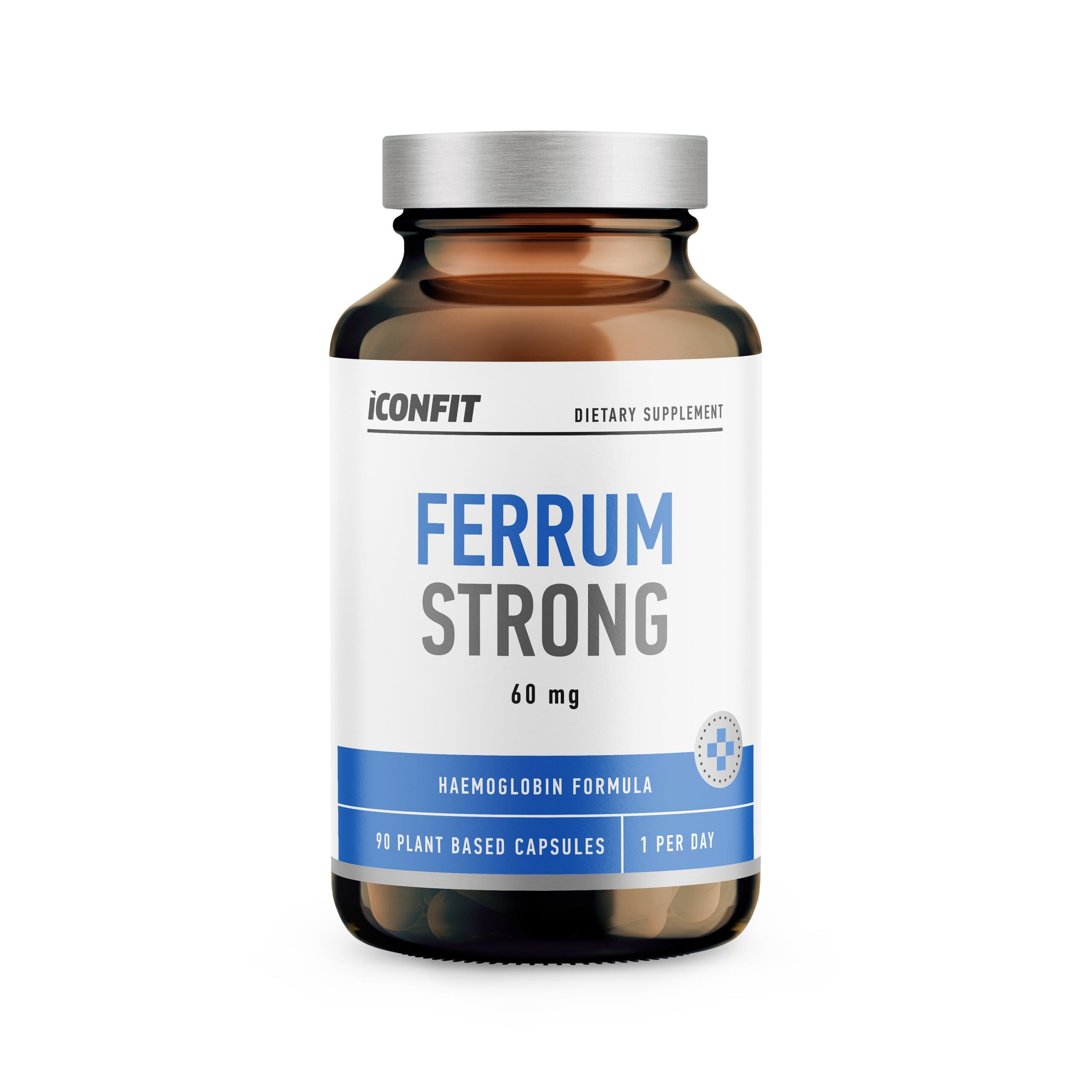2_1062427-3000x3000-1.jpg ICONFIT Ferrum Strong raud + C-vitamiin, 60 mg, 90 kapslit - Pilt 1