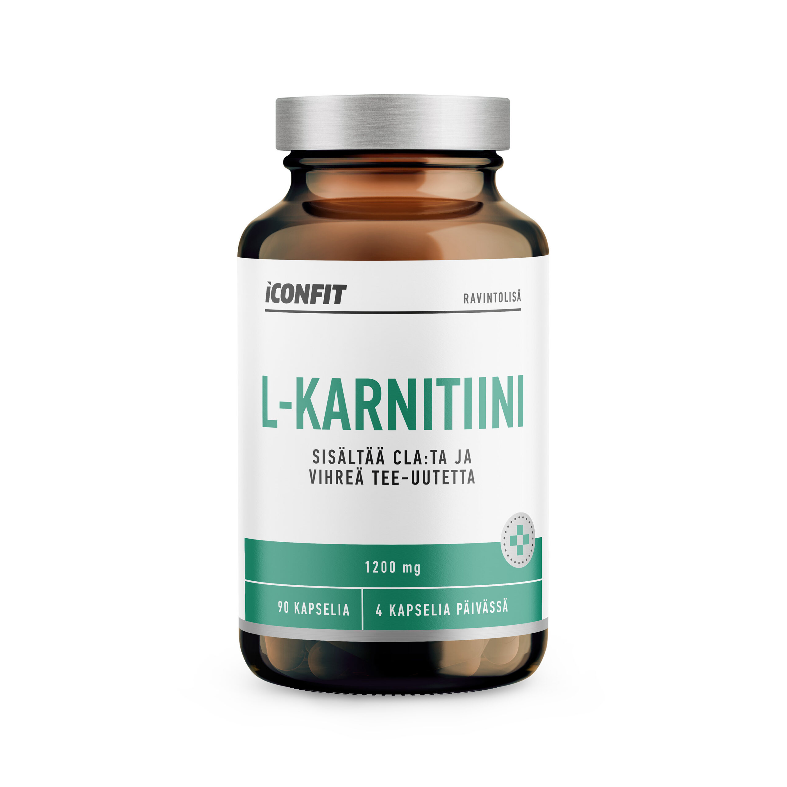 ICONFIT L-karnitiin (sisaldab CLA-d ja rohelise tee ekstrakti), 1000 mg, 90 kapslit