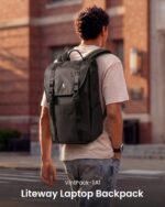 tomtoc VintPack TA1 Liteway arvutiseljakott, 22 l, must - Pilt 2