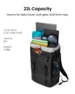 tomtoc VintPack TA1 Liteway arvutiseljakott, 22 l, must - Pilt 3