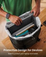 tomtoc VintPack TA1 Liteway arvutiseljakott, 22 l, must - Pilt 5