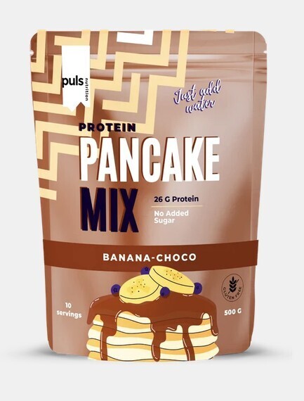 Puls Nutrition Protein Pannkoogisegu, banaani-šokolaad, 500 g