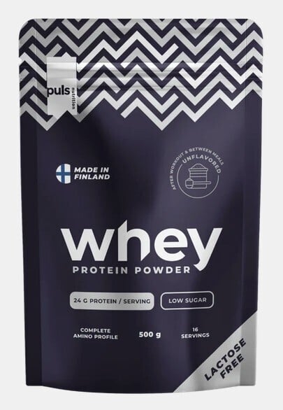 Puls Nutrition Whey valgu pulber, maitsestamata 500 g