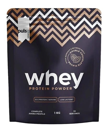 Puls Nutrition Whey valgupulber, topeltšokolaad, 1 kg