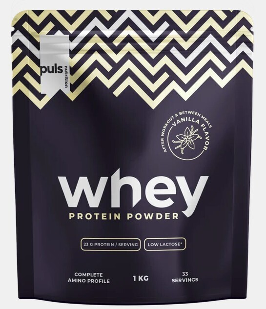 2_1064770-545x633-1.jpg Puls Nutrition Whey valgupulber, vanilje, 1 kg - Pilt 1