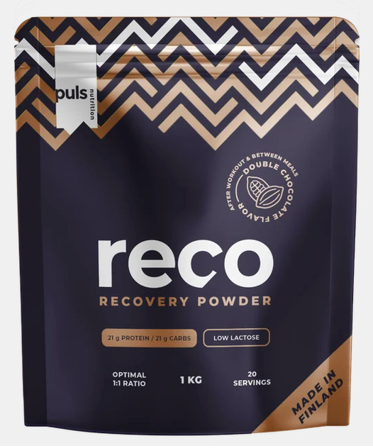 Puls Nutrition Reco taastusjoogi pulber, topeltšokolaad, 1 kg