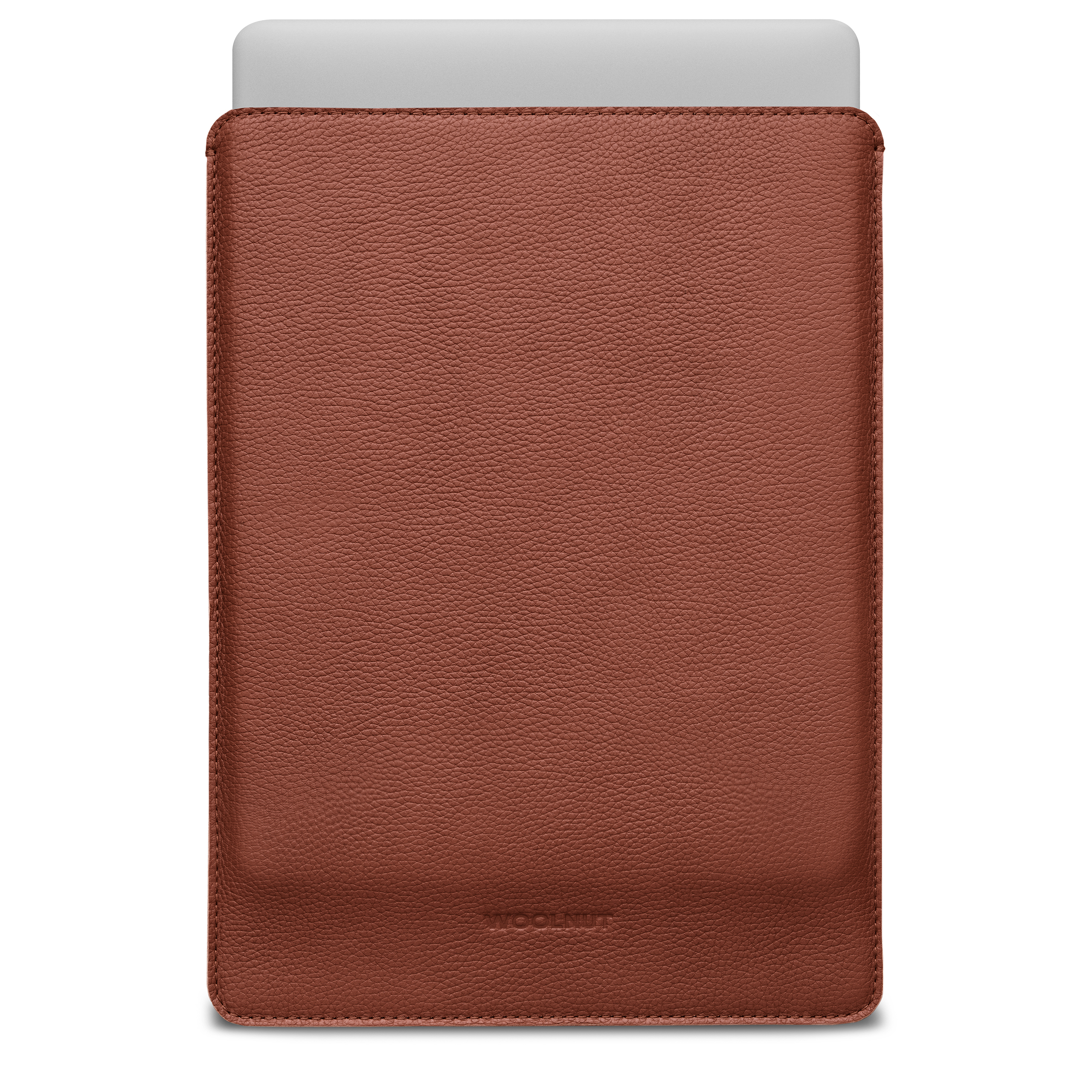 Woolnut nahkümbris MacBook Neo jaoks, konjakikarva