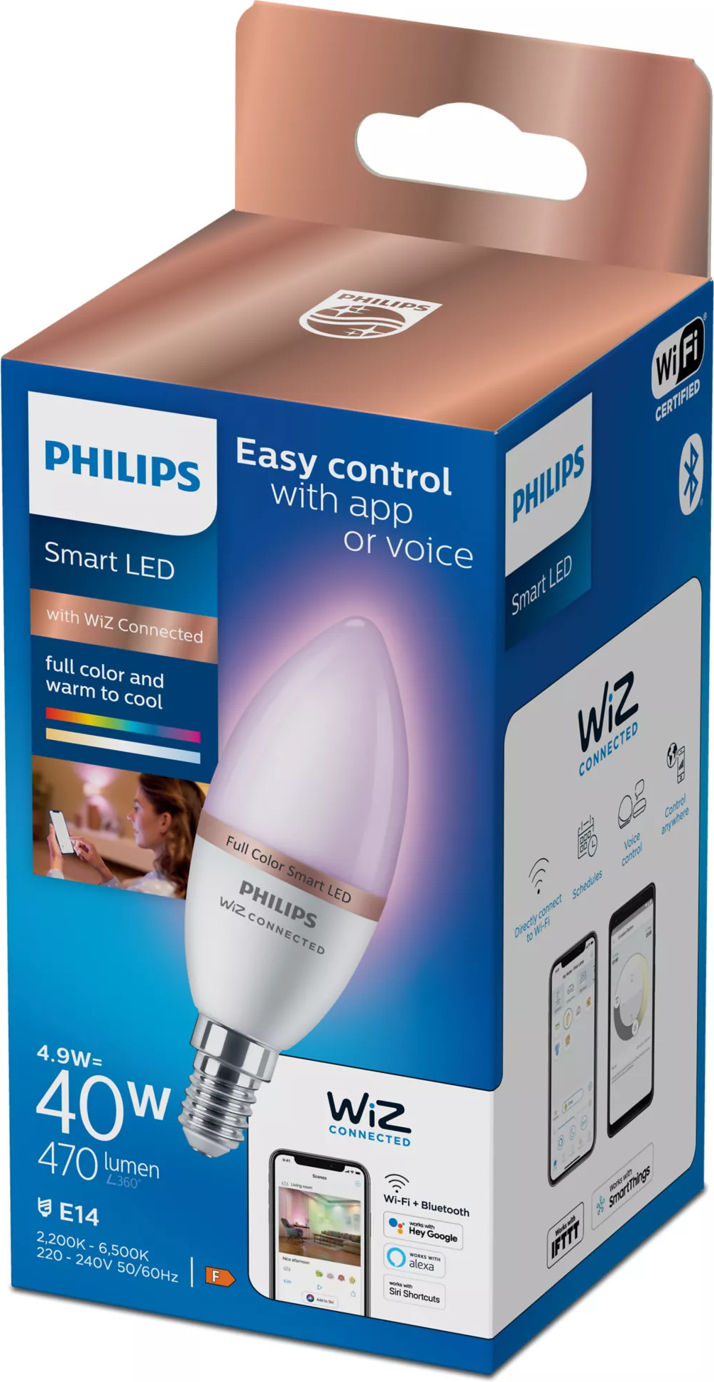 Philipsi nutikas LED-küünlalamp E14
