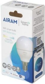 Airam SmartHome P45 väikese kupliga LED-pirn, E14, opaal, 470 lm, reguleeritav valge, WiFi - Pilt 2