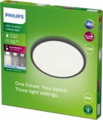 Philips SuperSlim õuelaevalgusti, SceneSwitch, must, IP54, 4000K - Pilt 5