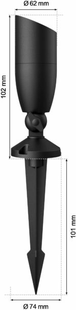 WiZ Ground Spot Extension - lisavalgusti 12V, must, RGBW, Wi-Fi - Pilt 5