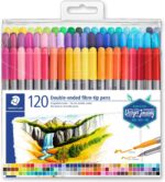 Staedtler kahe otsaga vildika/kiudpliiats 120 värvi