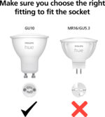 Philipsi Hue LED nutikas pirn, BT, valge meeleoluvalgus, GU10, 4,2 W, 3 tk pakis - Pilt 5