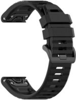 FIXED QuickFit silikoonrihm, 22 mm, must - Pilt 2