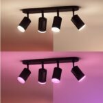 Philips Hue White and Color Ambiance Fugato nutikas kohtvalgusti, must, 4 x 4,2 W, GU10 - Pilt 2