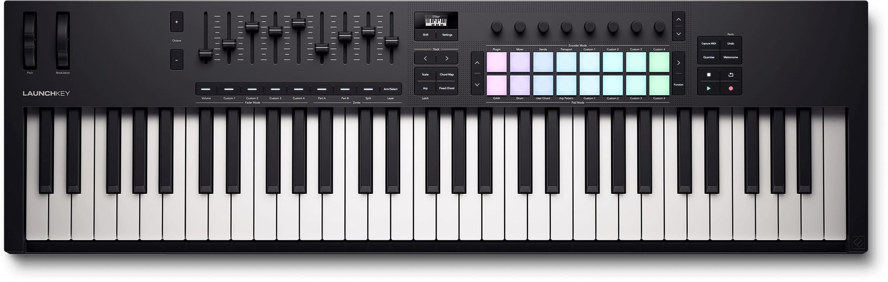 2_966944-1751x556-1.jpg Novation Launchkey 61 MK4 MIDI-klaviatuur - Pilt 1