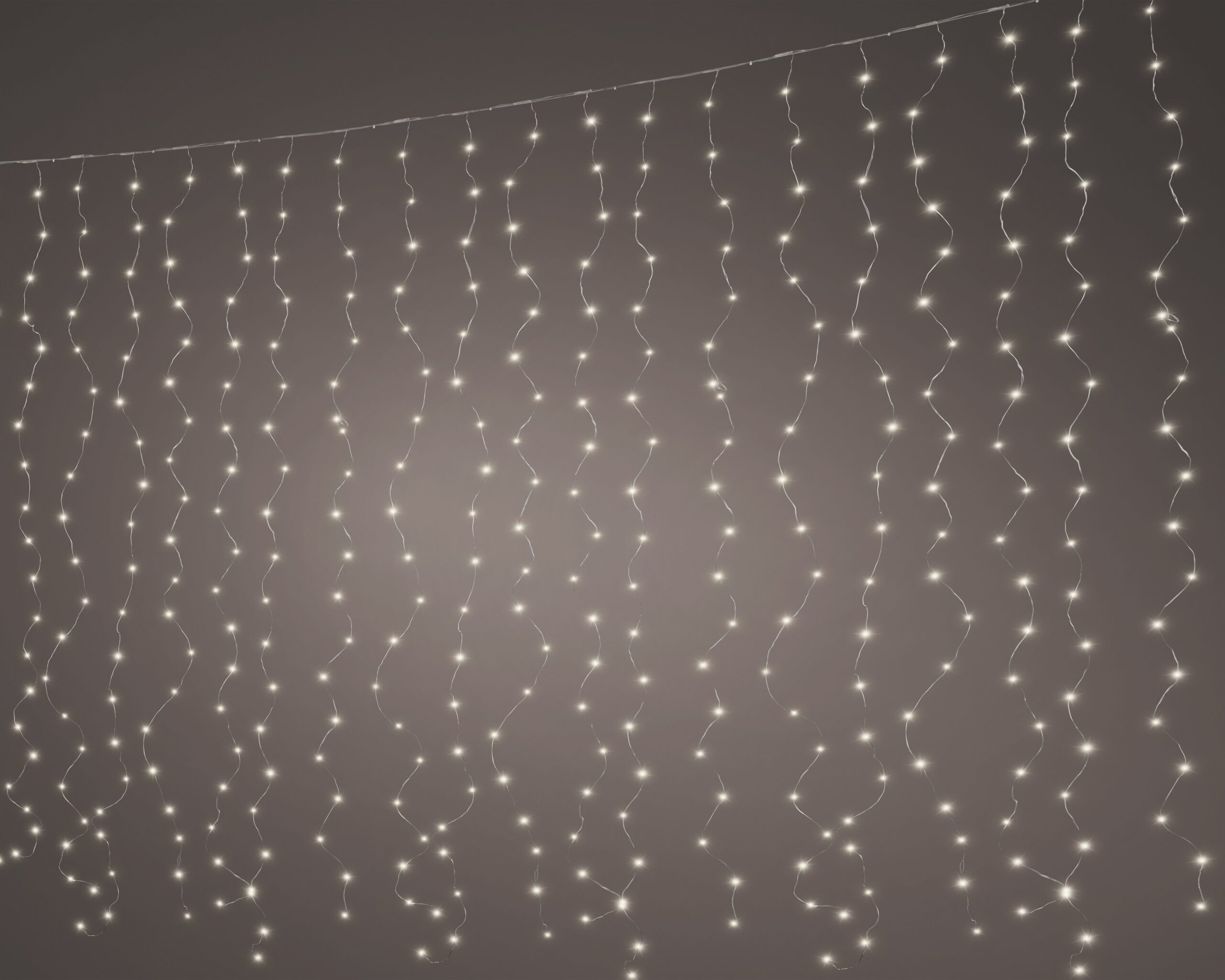 Lumineo Micro LED-kardinate dekoratiivvalgustite komplekt õues kasutamiseks, 90 x 100 cm