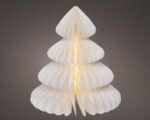 Lumineo paberpuu tuledega, 28 cm, soe valge, patareitoitel - Pilt 3