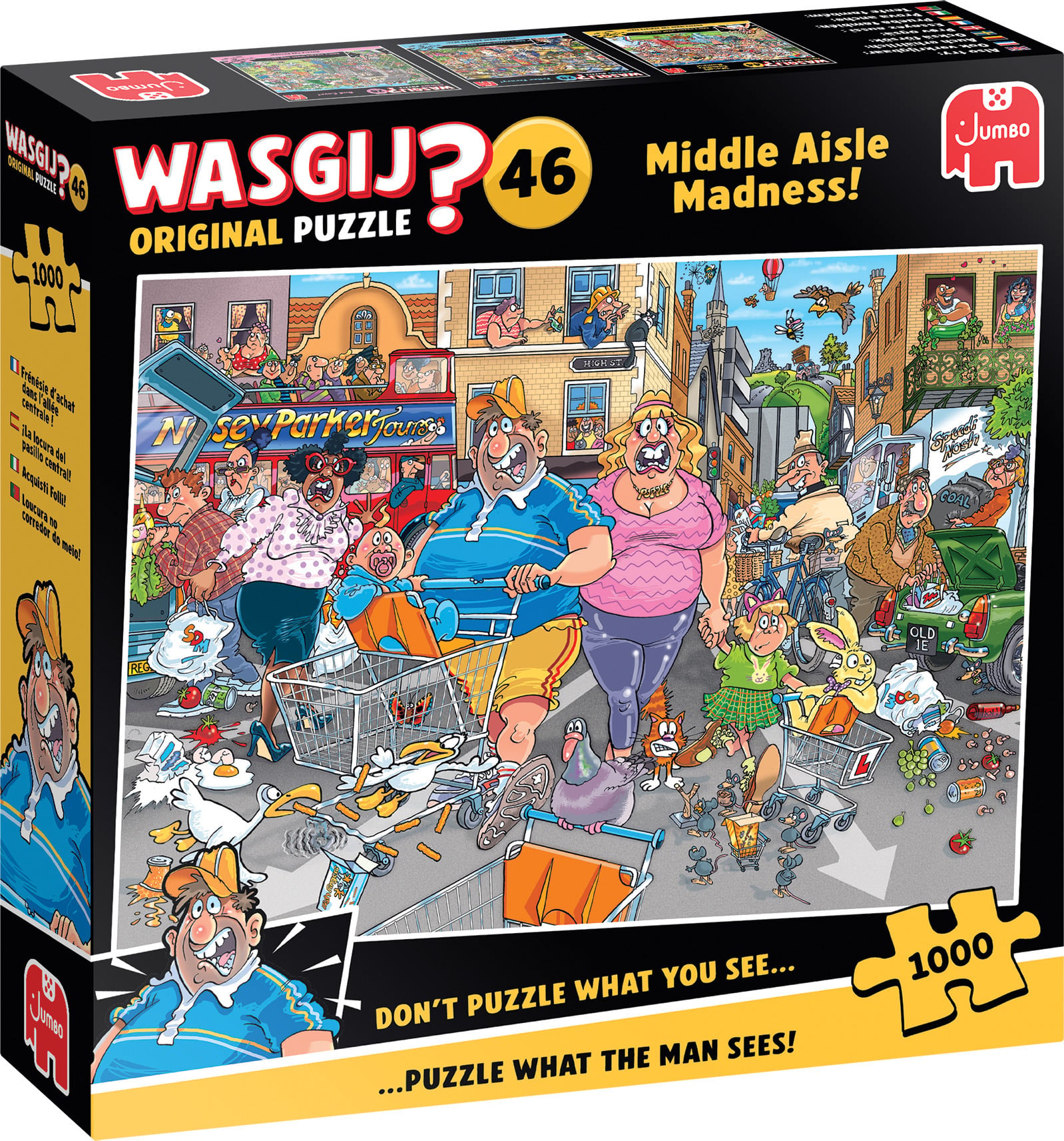 Wasgij Original 46 keskmise vahekäigu hullus, pusle, 1000 tükki