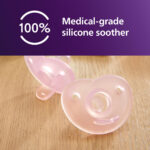 Philips Avent Soothie rahustav lutt, 0–6 kuud, roosa, 2 tk - Pilt 2