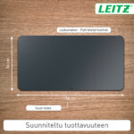 Leitzi nahkkattega hiirematt, 70 x 36 cm, tumehall - Pilt 4
