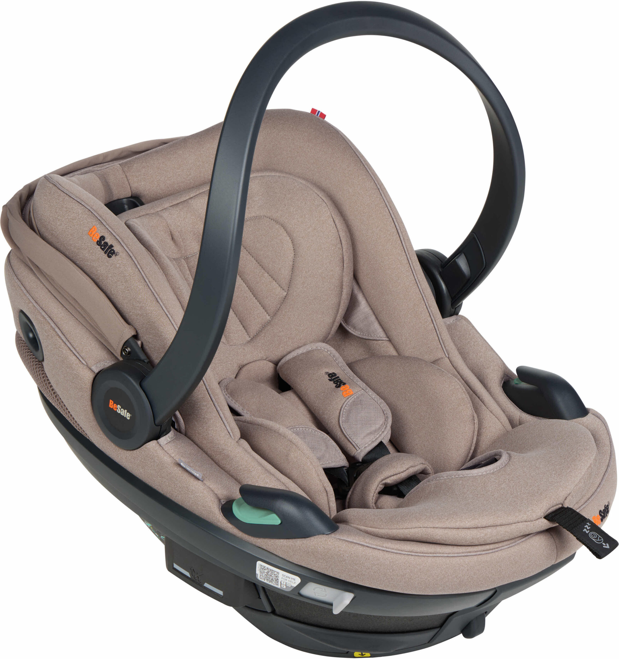 2_1049446-3200x3408-1.jpg BeSafe Go Beyond 2 turvatool, 40–87 cm, tume liivakarva SoftBreeze - Pilt 1