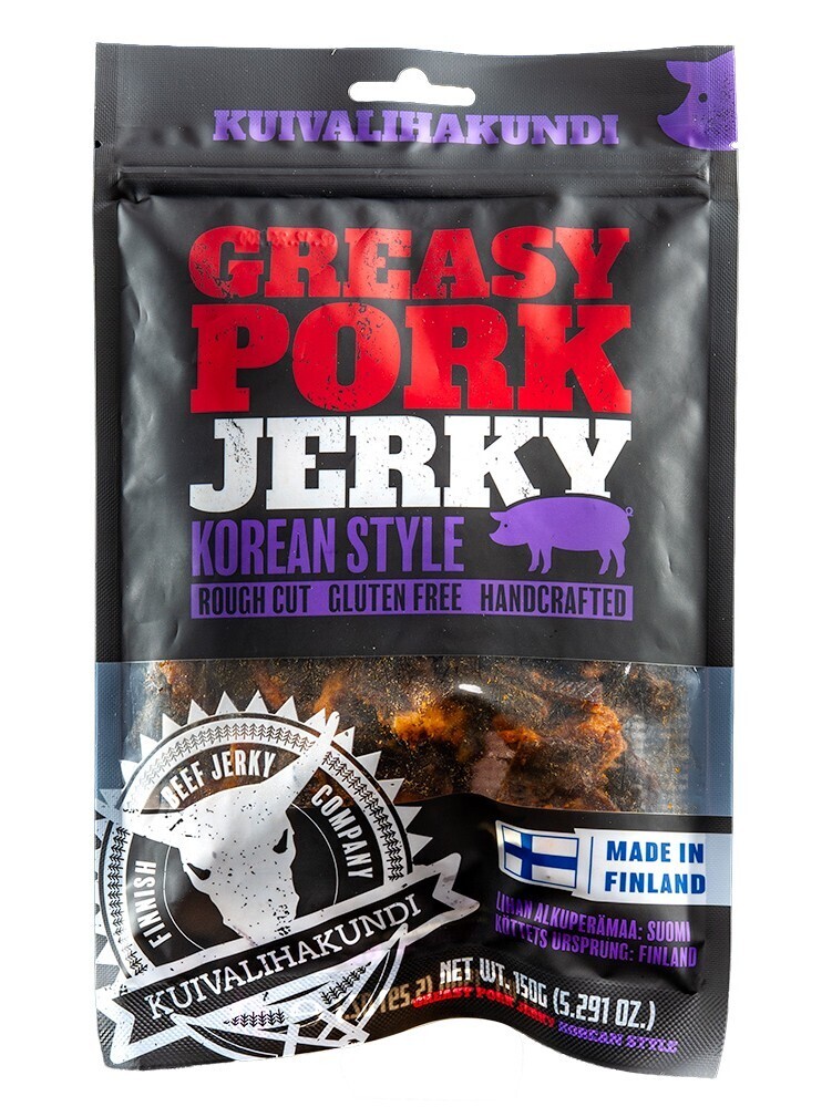 Kuivatatud liha kuivatatud liha Greasy Pork Jerky Korea stiilis 150 g