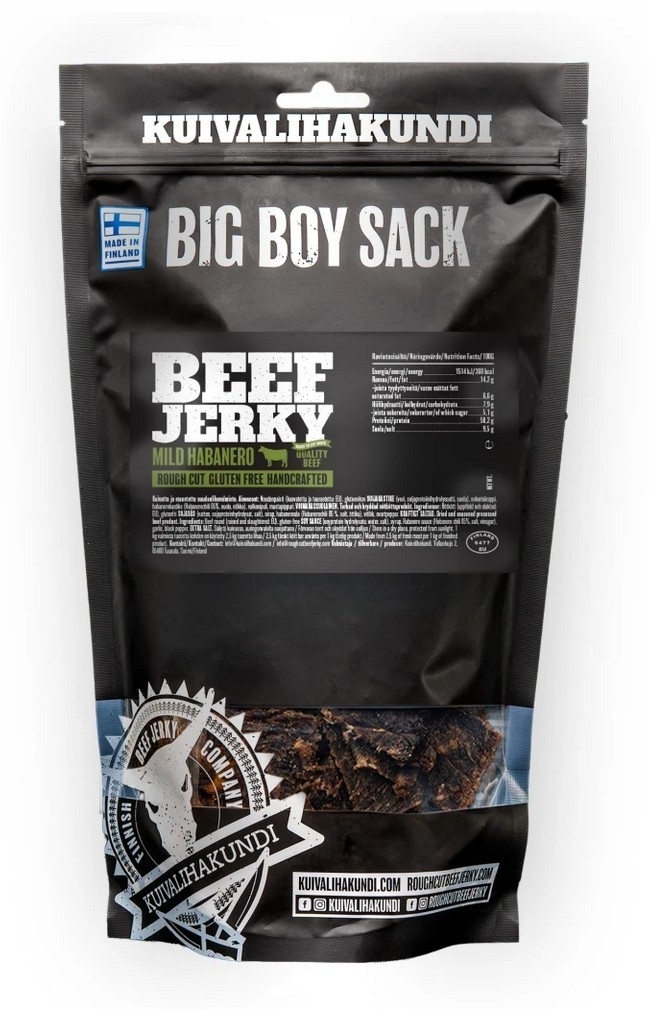 Kuivalihakundi Beef Jerky Mild Habanero 400 g