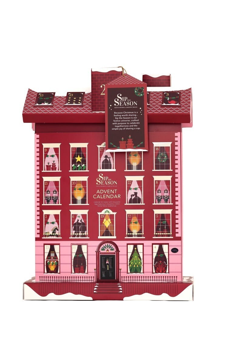 English Tea Shop orgaanilise tee jõulukalender Jõulumaja 24 tk (4 x 48 g)