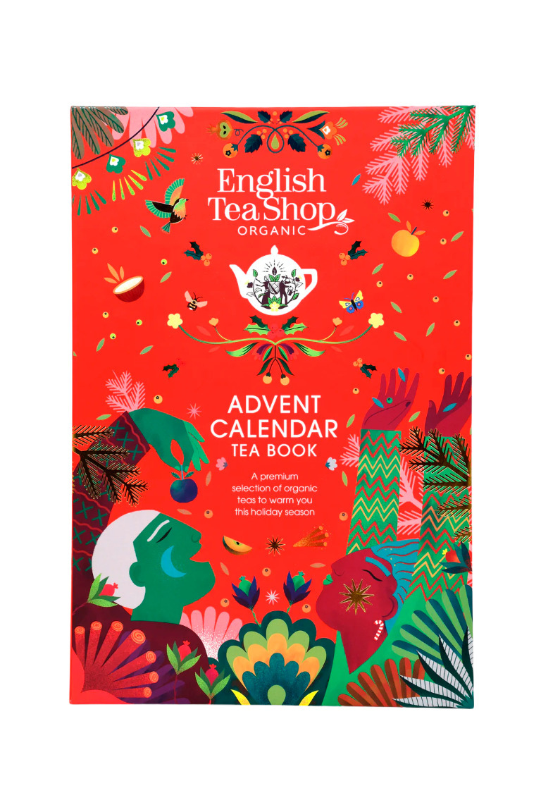 English Tea Shop orgaanilise tee jõulukalender, punane 25 tk (6 x 50g)