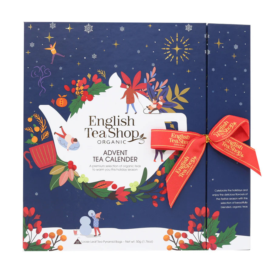 English Tea Shop orgaanilise tee jõulukalender, sinine 25 tk (6 x 50 g)