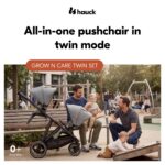 Hauck Grow N Care Twin kahekohaline käru, hall - Pilt 2