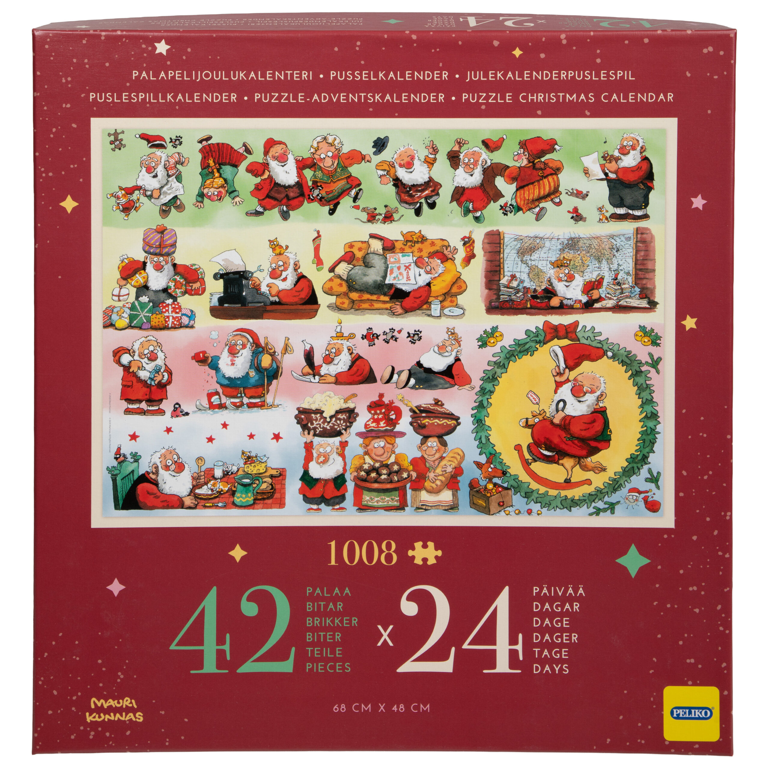 Mauri Kunnase pusle jõulukalender, jõuluvanad