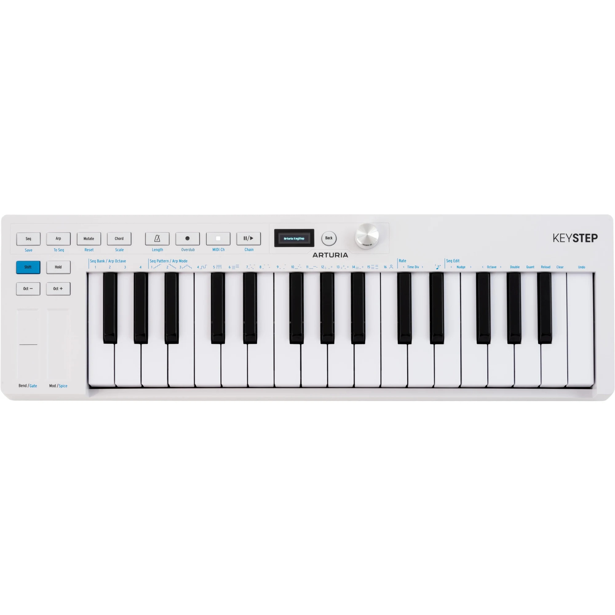 ARTURIA KeyStep mk2 MIDI kontroller, valge