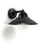 Philips Cormorant seinavalgusti, must, E27