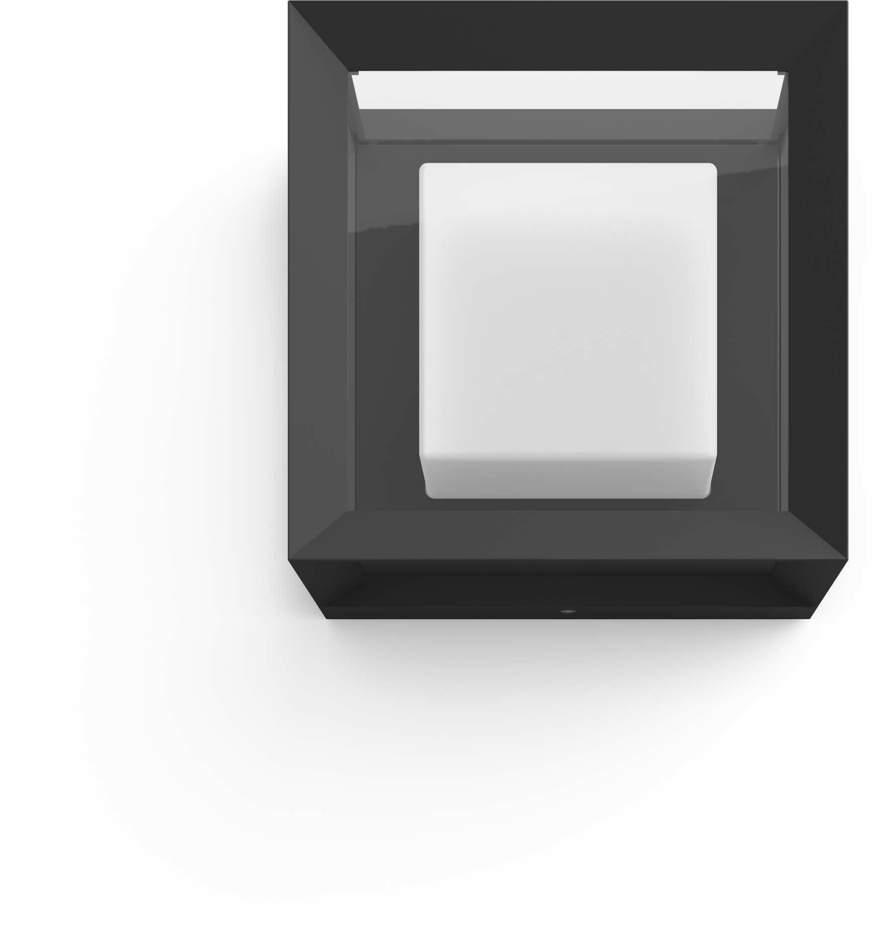 Philips Hue Econic Outdoor nutikas seina-/laevalgusti, must, lame, ruudukujuline, 26 cm, 1150 lm