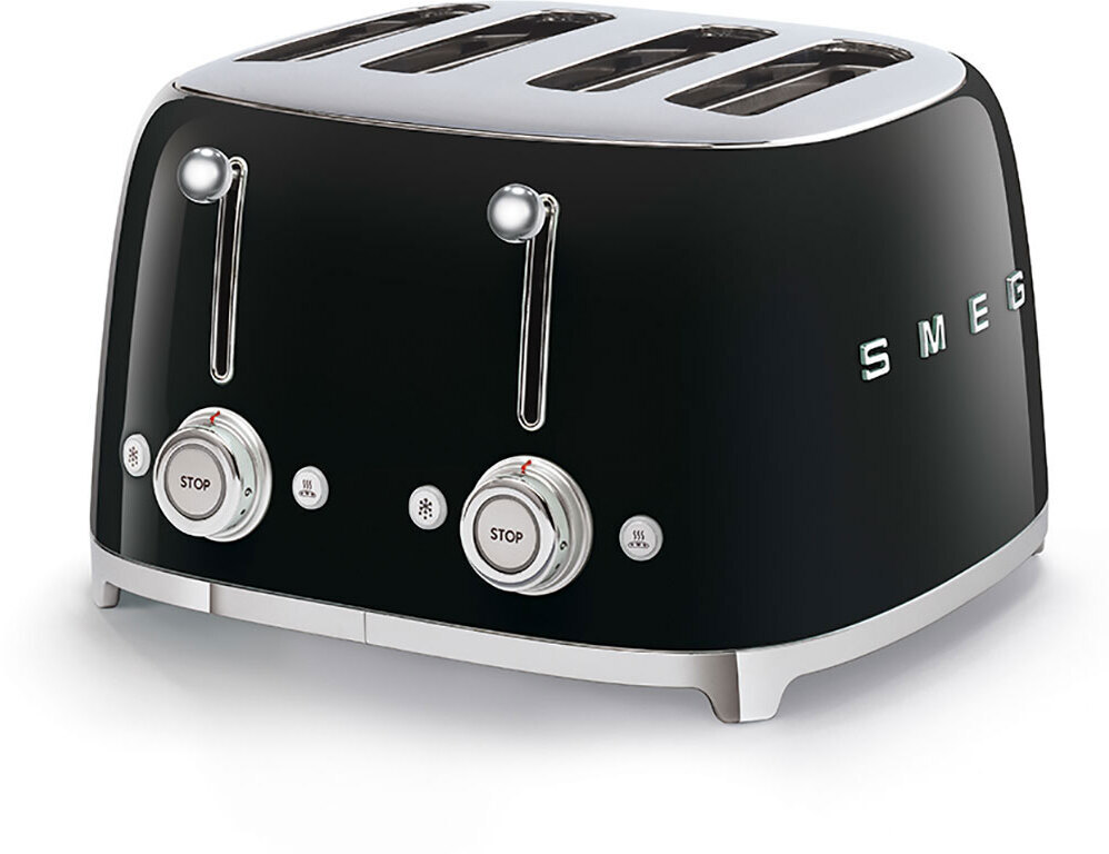 Smeg TSF03BLEU nelja viilu röster, must