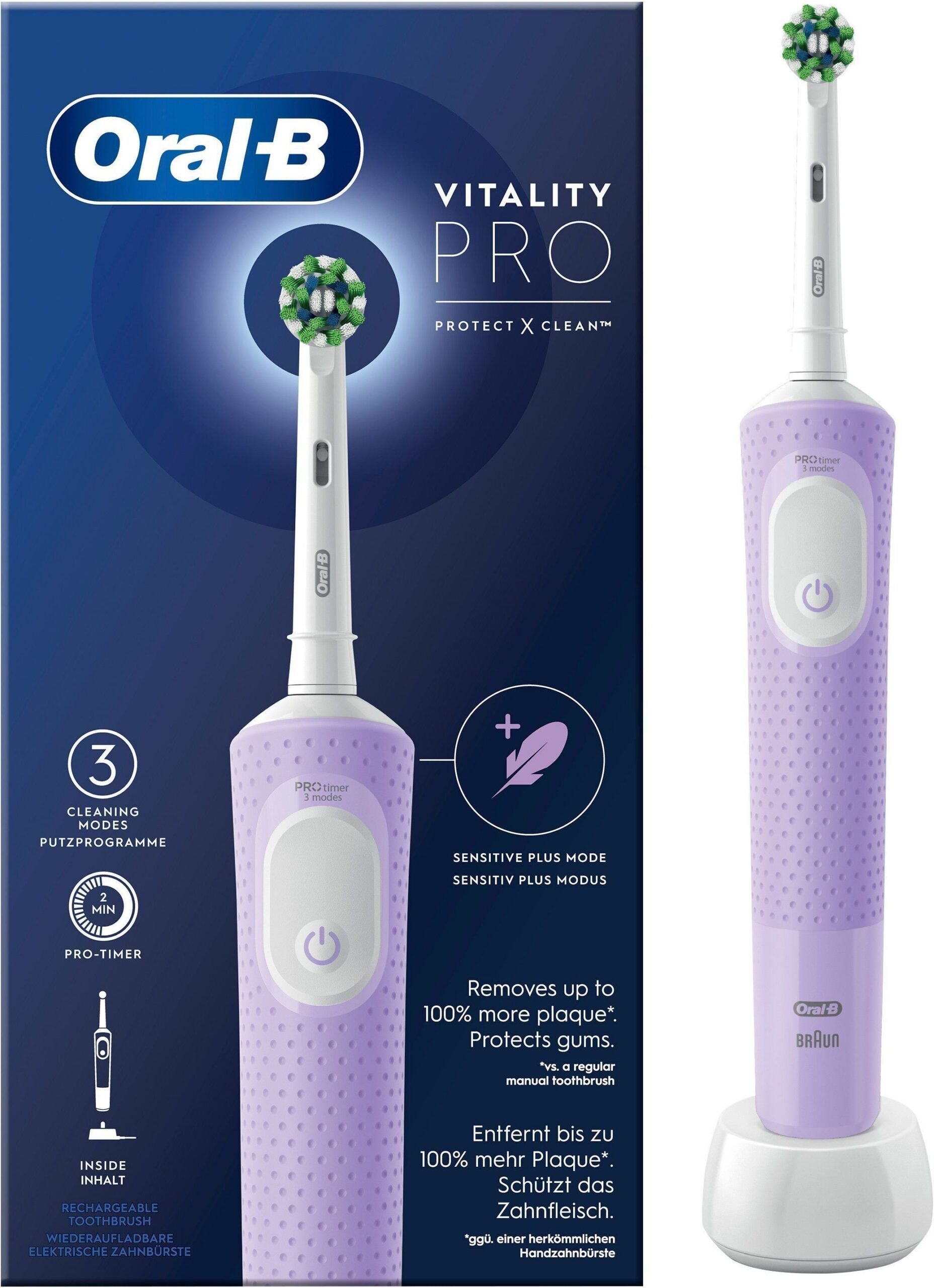 Oral-B Vitality Pro Purple elektriline hambahari, lilla
