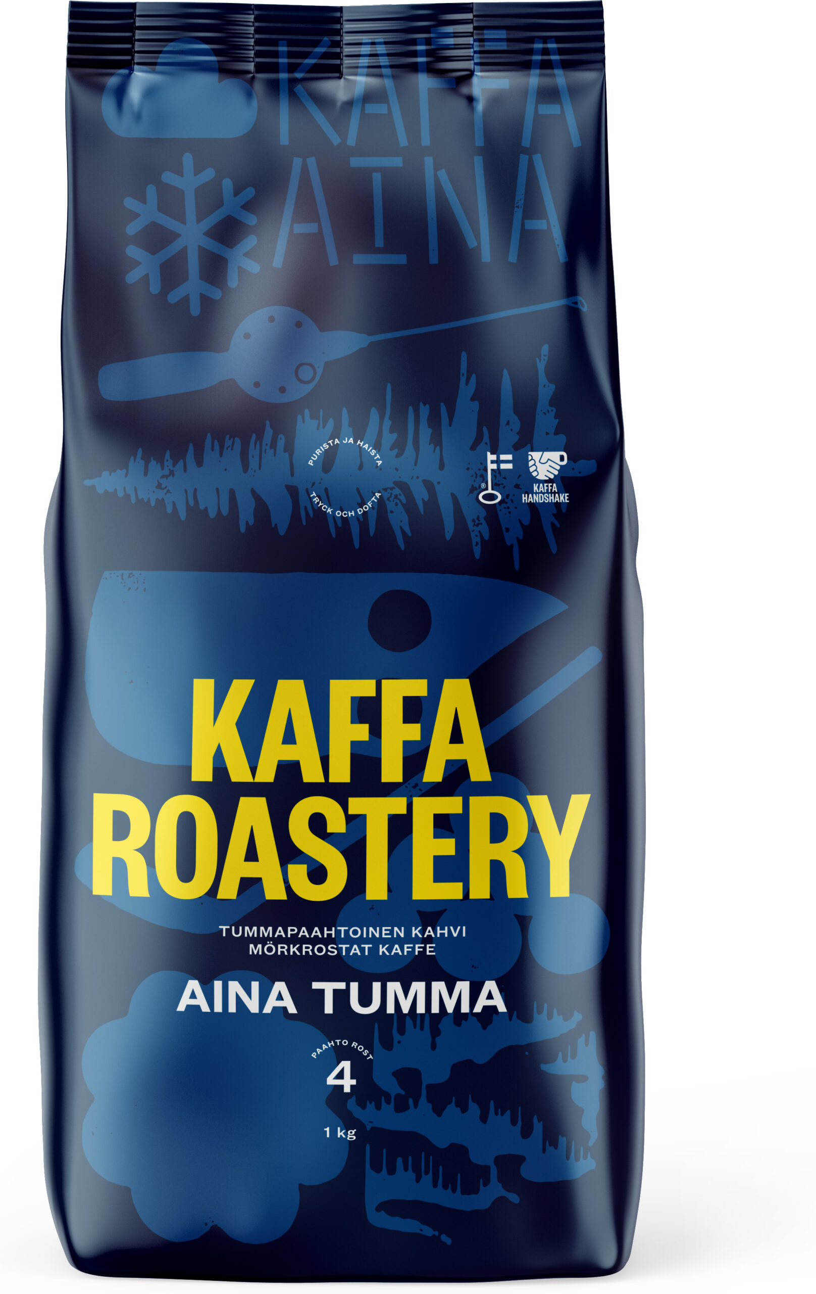 Kaffa Roastery Aina Tumma kohvioad, 1 kg