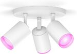 Philips Hue White and Color Ambiance Fugato nutikas kohtvalgusti, valge, 3 x 4.2W, GU10