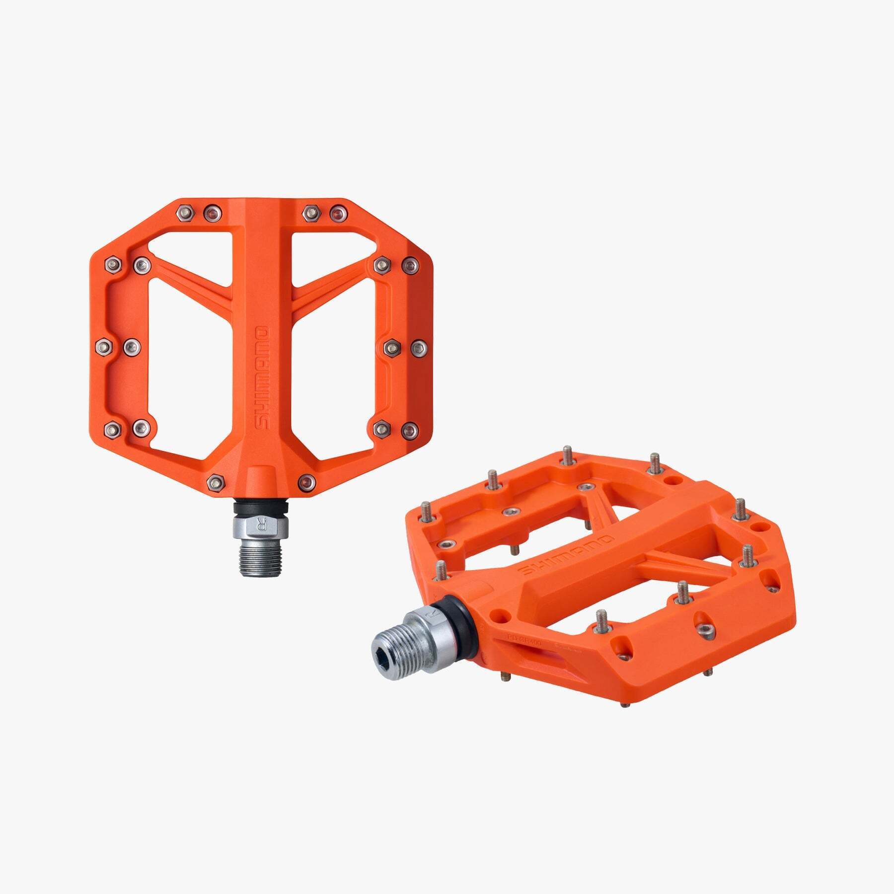 2_963296-1800x1800-1.jpeg Shimano PD-GR400 Flat Pedal pedaalid, oranžid - Pilt 1