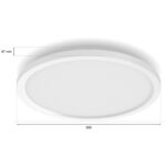 Philips Hue Aurelle laevalgusti 21 W, 2000-6500K, 2450 lm, ümmargune, valge S - Pilt 5