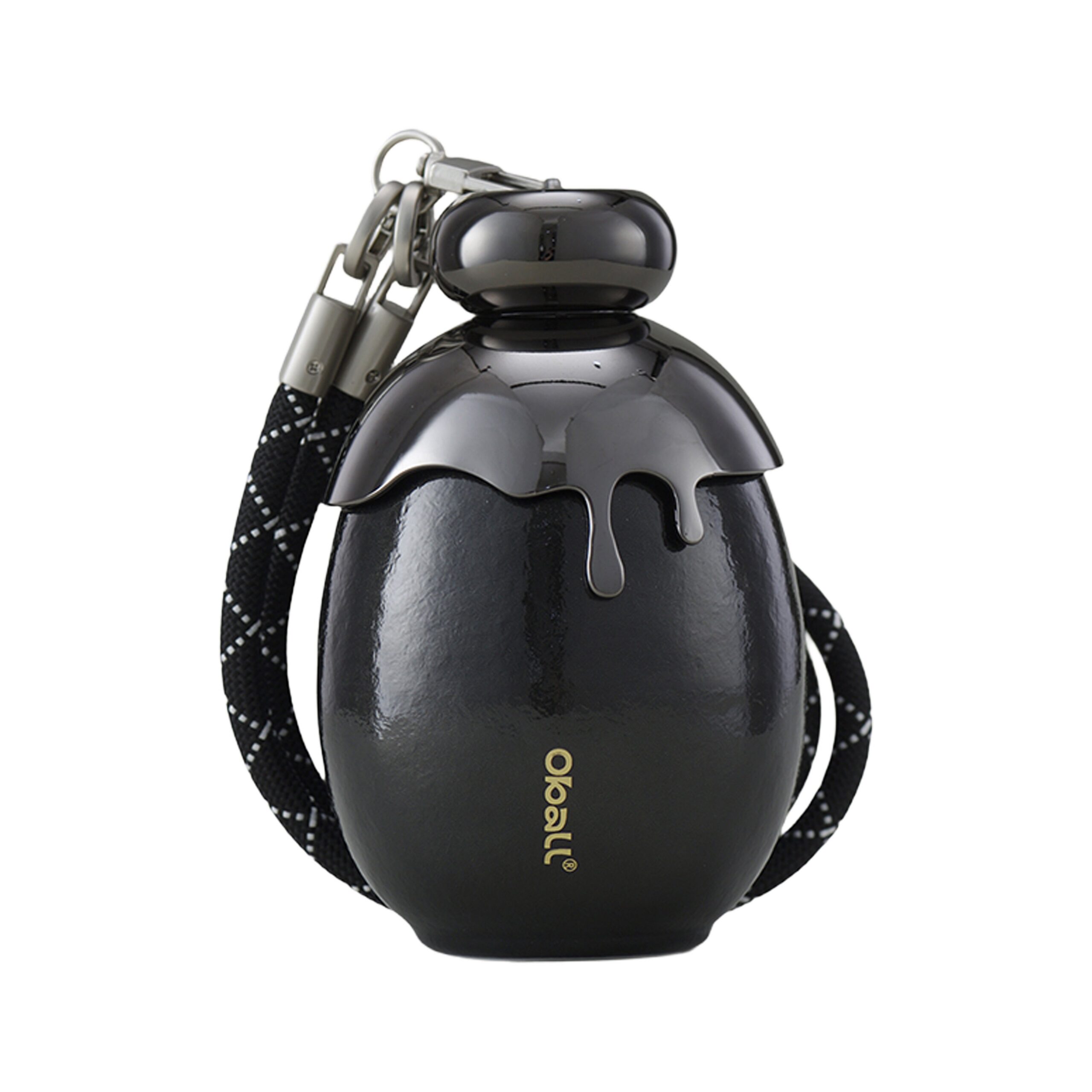 Oball Luxe titaanpudel 350 ml, must