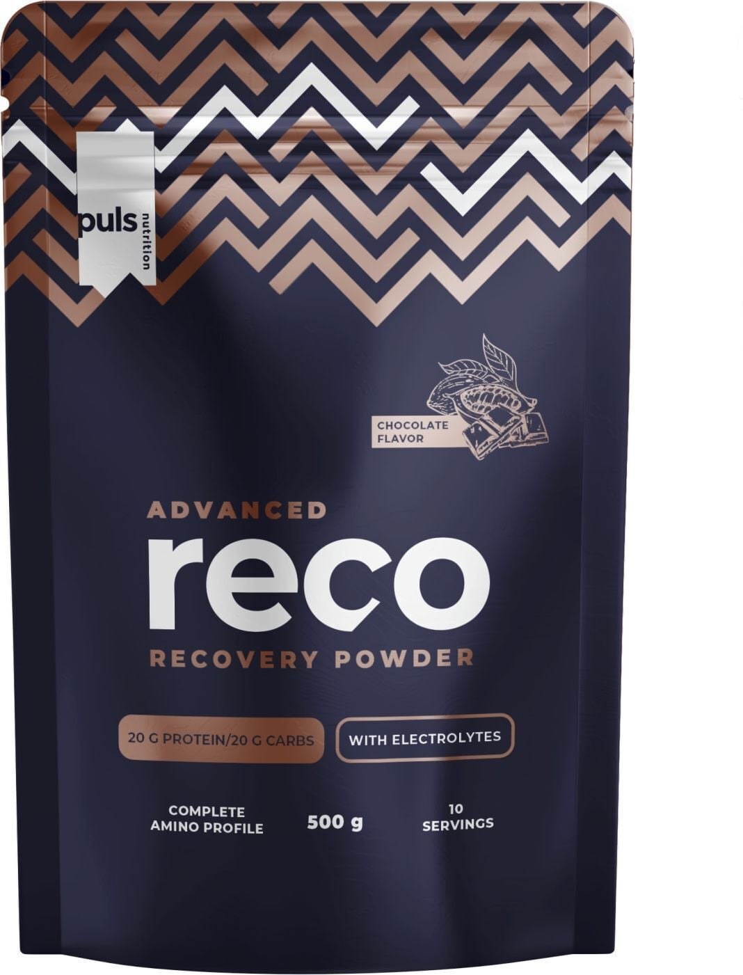 Puls Nutrition Advanced Reco taastusjoogipulber, šokolaad, 500 g