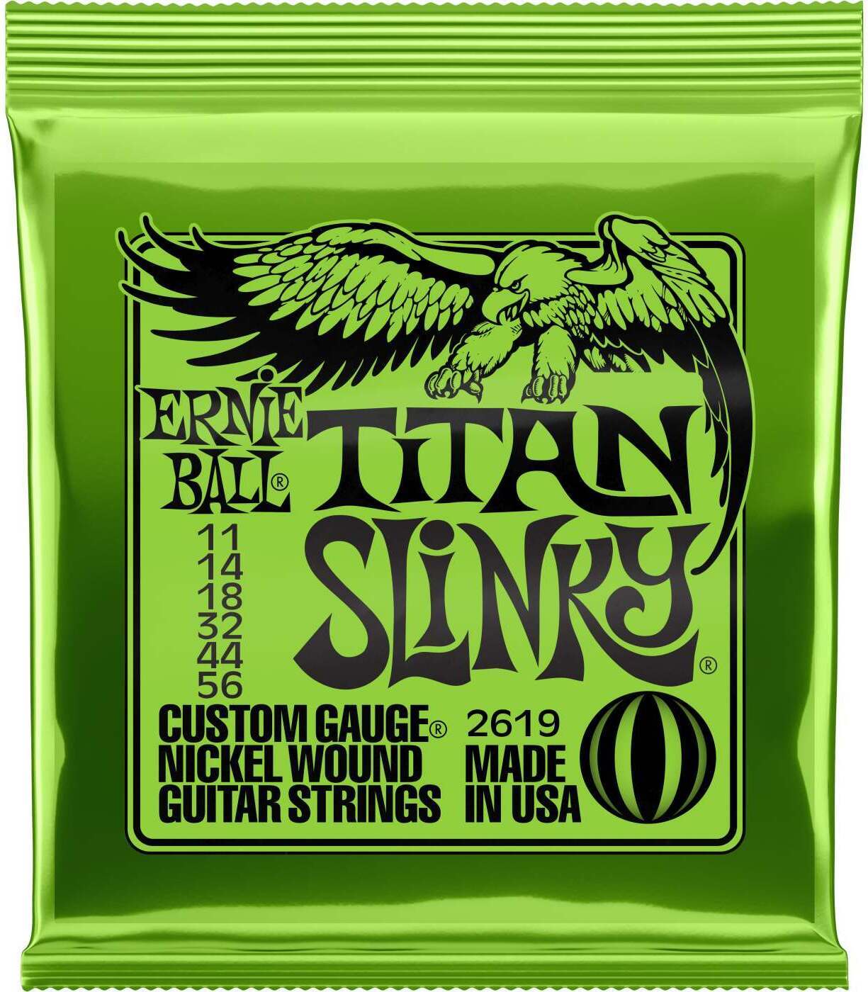 Ernie Ball Titan Slinky Nickel 2619 elektrikitarrikeeled